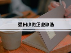 2024年溫州小微企業(yè)補貼和免稅優(yōu)惠政策及小微企業(yè)認(rèn)定標(biāo)準(zhǔn)